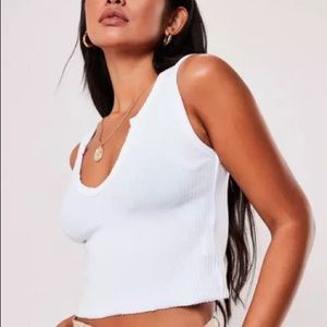 Cropped white tank